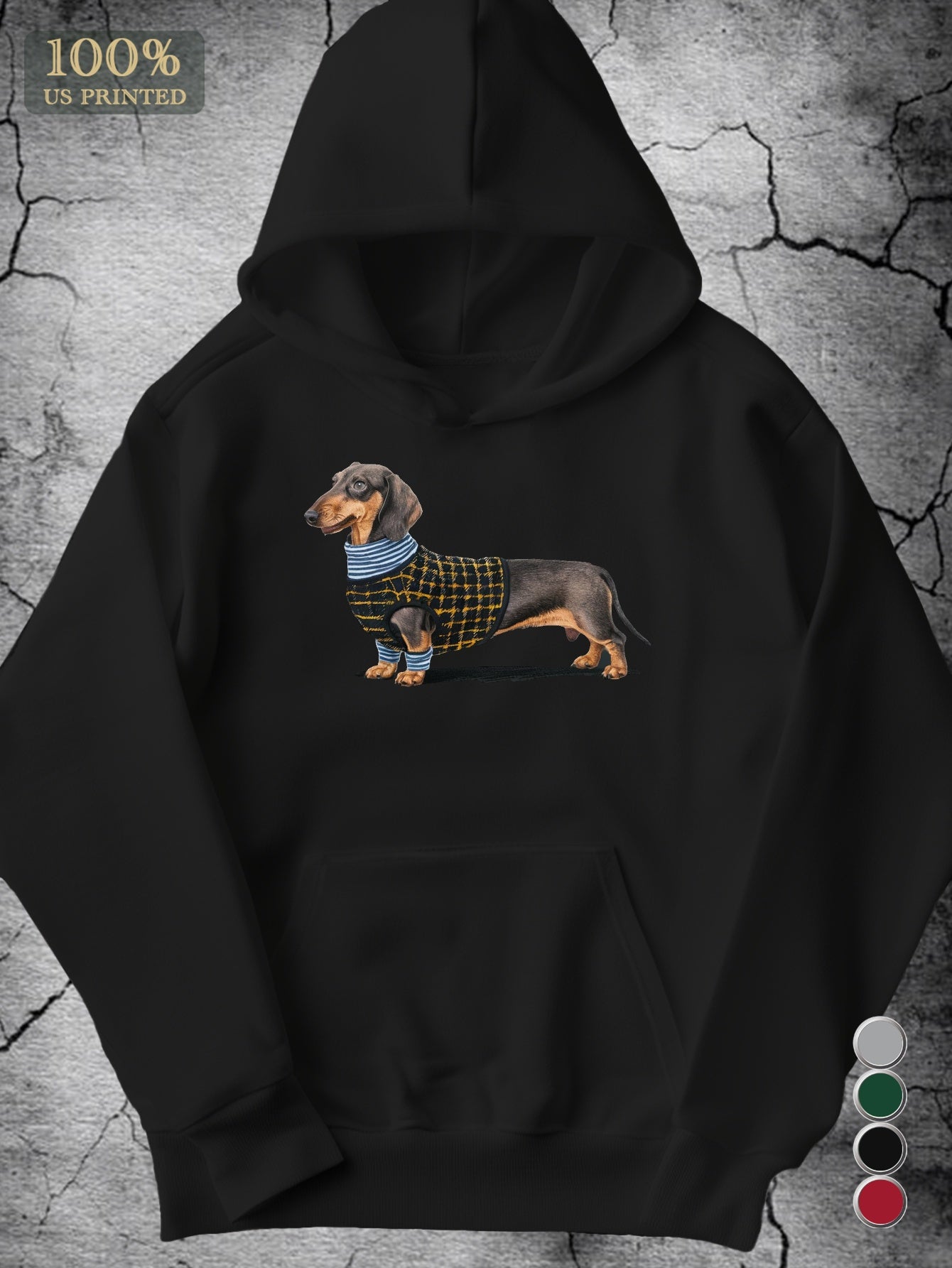 Men's Cozy Dachshund Embroidered Hoodie - Gray Geometric Design with Pockets, Sleeve Casual Sweatshirt for Fall/Winter, Machine Washable, Cozy Dog Sweater | Relaxed Fit Hoodie | Embroidered Dog Design, Dog Hoodie Men's Cozy Dachshund Embroidered Hoodie - Gray Geometric Design with Pockets, Sleeve Casual Sweatshirt for Fall/Winter, Machine Washable, Cozy Dog Sweater | Relaxed Fit Hoodie | Embroidered Dog Design, Dog Hoodie